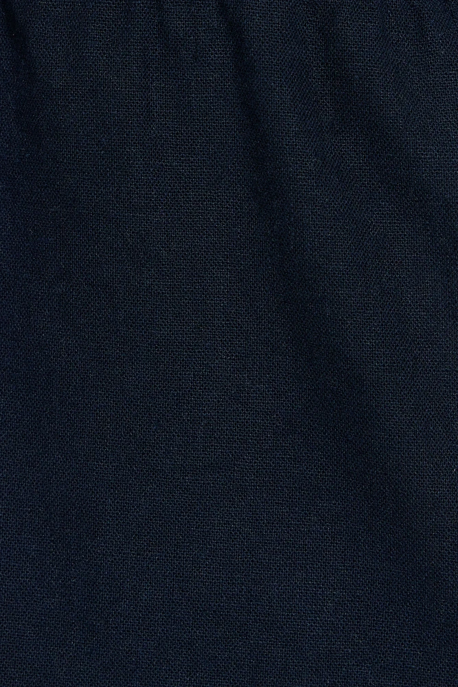 Linen Tie Back Halter Top
