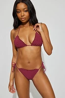 Side Tie Ruffle Bikini Bottom