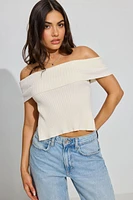 Off Shoulder Open Back Top