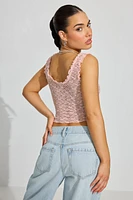 Bubble Lace Tank Top