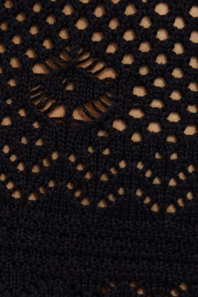 Crochet Scallop Edge Maxi Dress