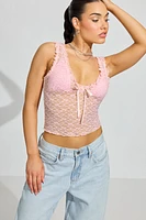 Bubble Lace Tank Top