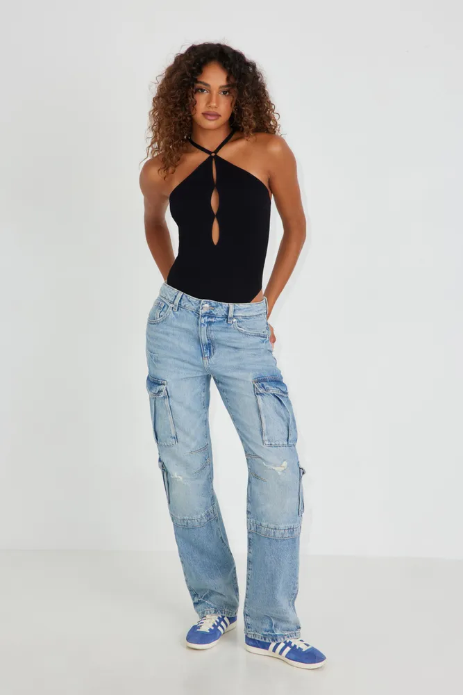 Mid Rise '90s Loose Cargo Jeans