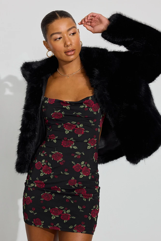 Short Faux Fur Coat