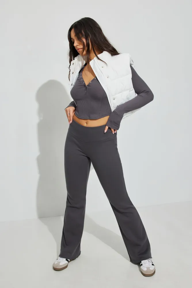 Fit And Flared Fleece Pant