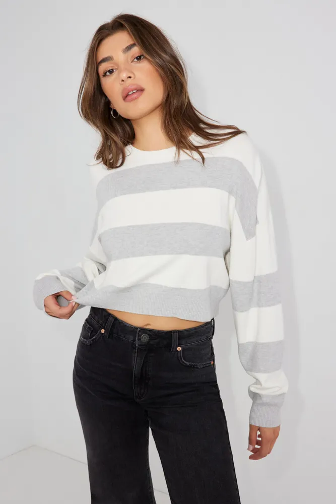 Boxy Stripe Sweater