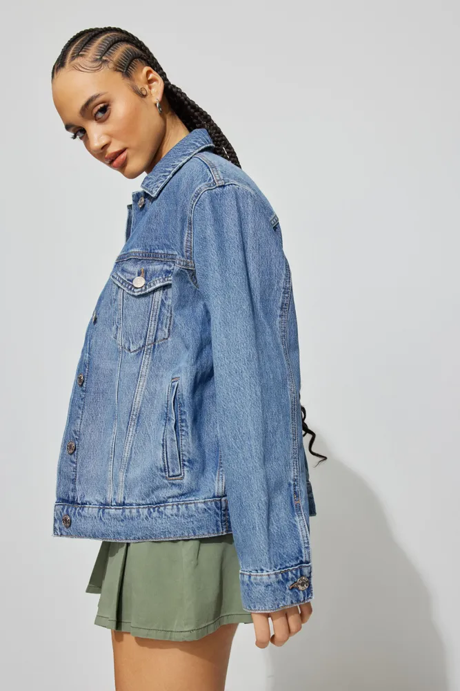 Oversized Boyfriend Denim Jacket