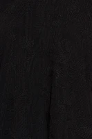 Y-Neck Embroidered Halter Top