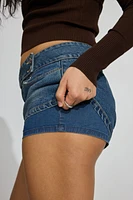 Denim Micro Skort