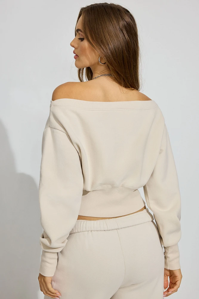 UltraFleece Off Shoulder Sweater