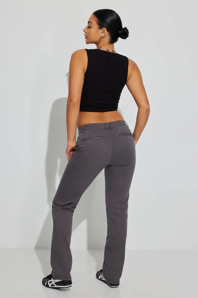 Low Rise Straight Leg Pant