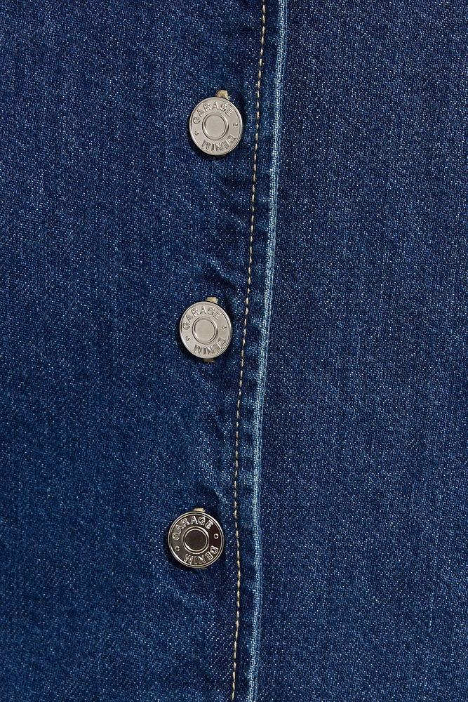 Denim Halter Vest