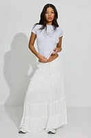 Tiered Maxi Skirt