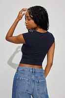 Portia Square Neckline Tee
