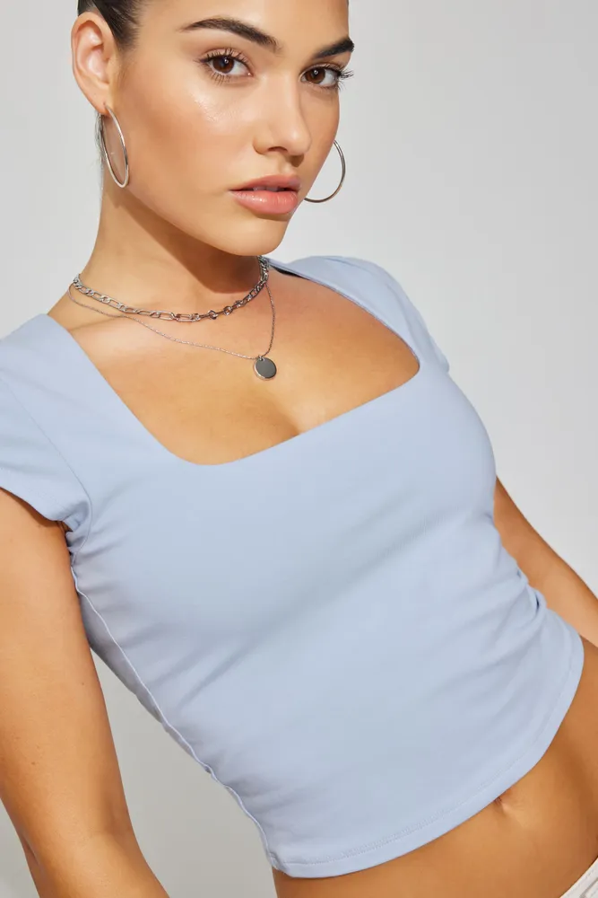 Portia Square Neckline Tee