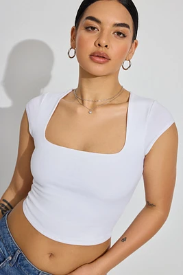 Portia Square Neckline Tee