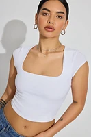 Portia Square Neckline Tee