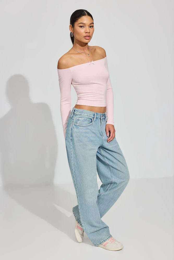 Low Rise Baggy Jeans