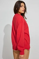 Sweatshirt ample à col rond en SoftTerry