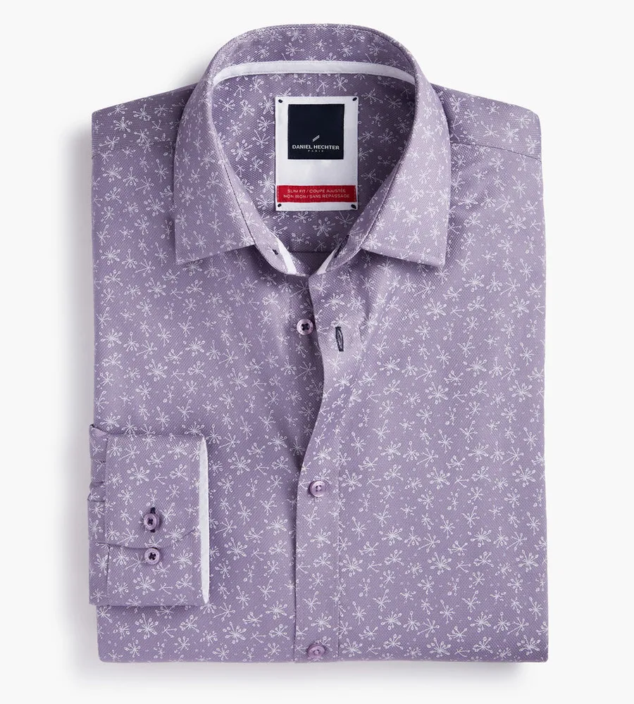 Modern Fit Non-Iron Floral Dress Shirt