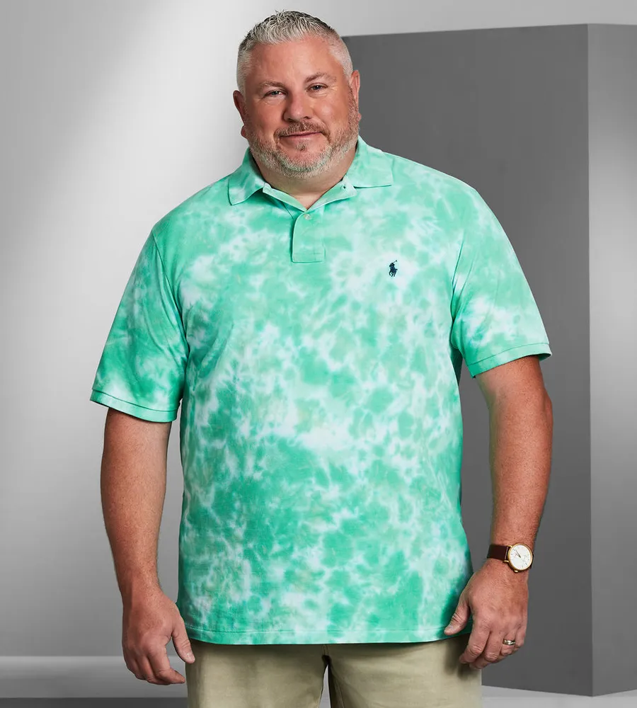 Tie-Dye Mesh Polo