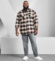 Plaid Flannel Long Sleeve Sport Shirt