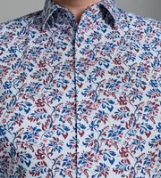 360° Stretch Floral Print Long Sleeve Sport Shirt