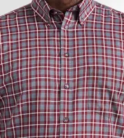 Easy Care Plaid Flannel Long Sleeve Sport Shirt