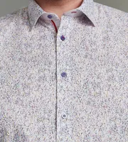 Non-Iron Multi Print Long Sleeve Sport Shirt