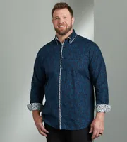 Non-Iron Double Collar Long Sleeve Sport Shirt