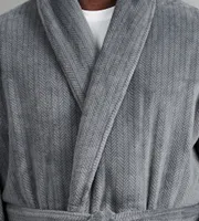 Herringbone Plush Robe