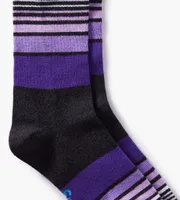 Diabetic Mid-Calf Striped Socks