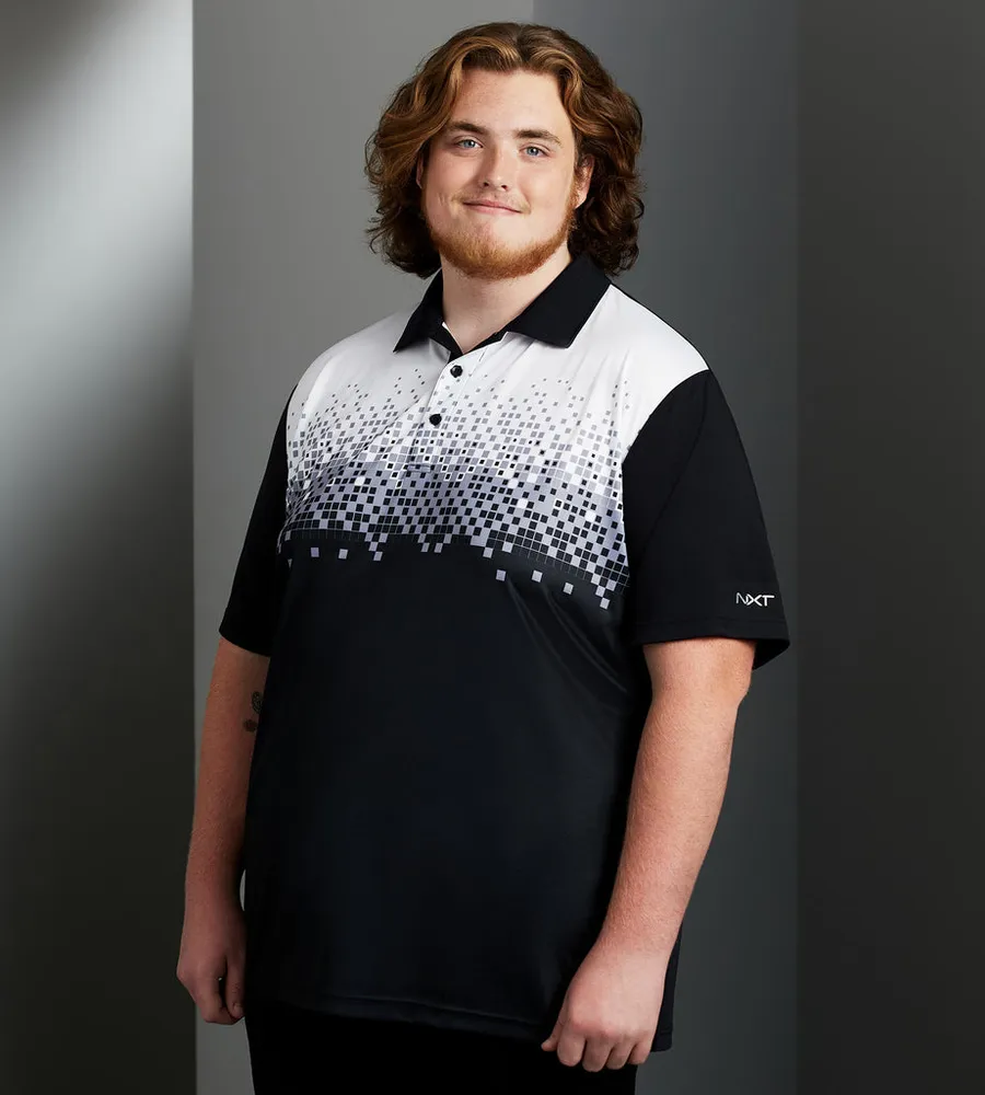 Active Gradient Pixel Print Polo