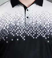 Active Gradient Pixel Print Polo