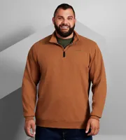 Bonded Waffle Quarter-Zip Pullover