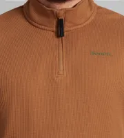 Bonded Waffle Quarter-Zip Pullover