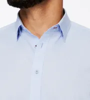 Linen-Blend Short Sleeve Sport Shirt