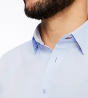 Linen-Blend Short Sleeve Sport Shirt