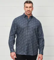 Non-Iron Floral Print Long Sleeve Sport Shirt