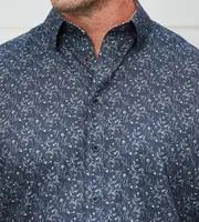 Non-Iron Floral Print Long Sleeve Sport Shirt