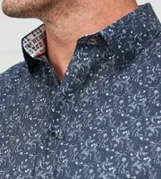 Non-Iron Floral Print Long Sleeve Sport Shirt