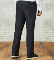 Two-Tone Knit Textured Five-Pocket Pants