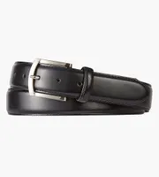 Edge Stitch Leather Belt