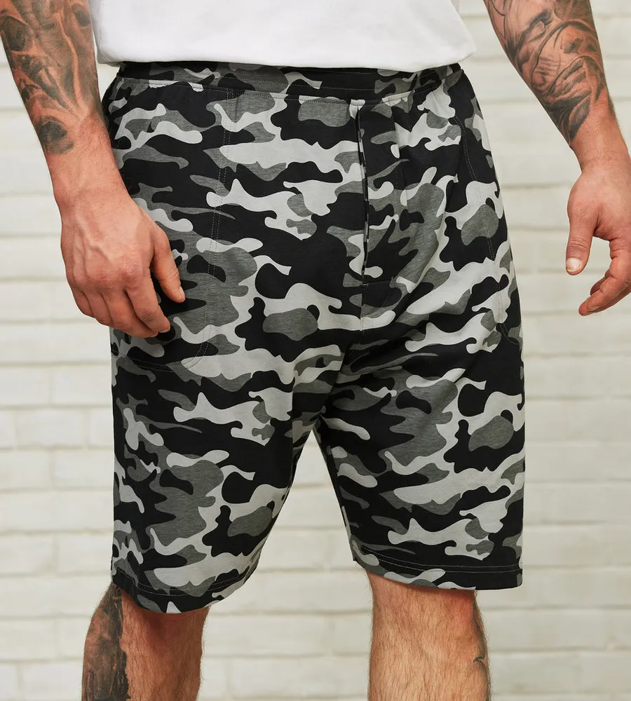 Camo Print Lounge Shorts