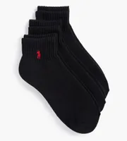 3-Pack Athletic Quarter Socks