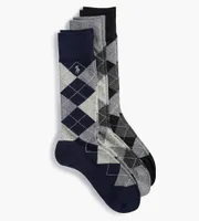 3-Pack Argyle Dress Socks