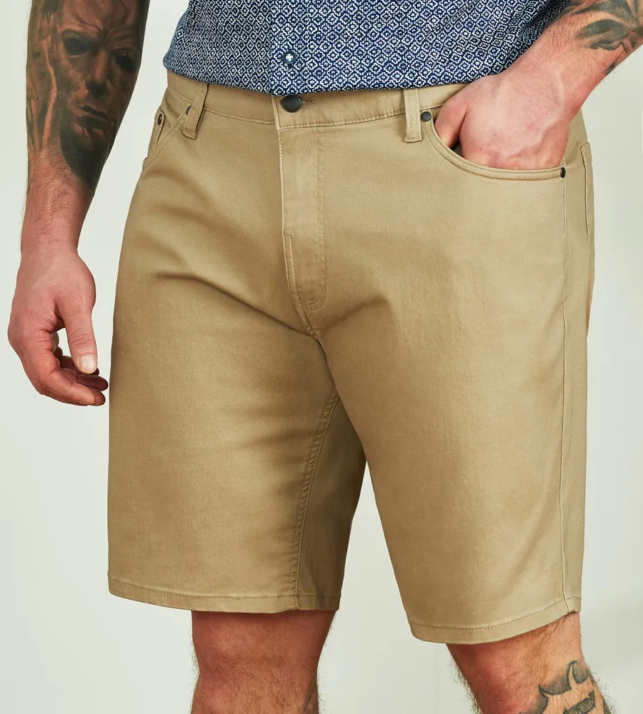 Five-Pocket Twill Shorts