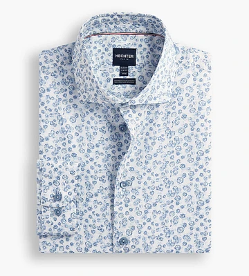 Modern Fit Non-Iron Floral Print Dress Shirt