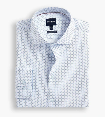 Modern Fit Non-Iron Geo Print Dress Shirt