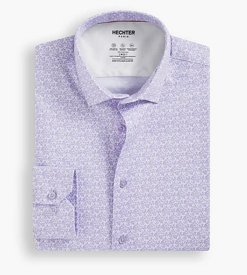 Modern Fit 360 Stretch Knit Non-Iron Paisley Print Dress Shirt